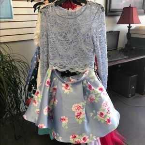 2 piece party dress